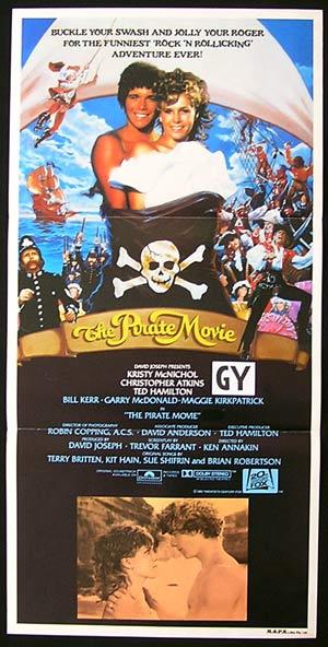 THE PIRATE MOVIE Daybill Movie poster 1982 Christopher Atkins