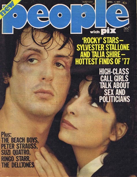PEOPLE with PIX Australian Magazine Apr 7 1977 Sylvester Stallone ROCKY Cover
