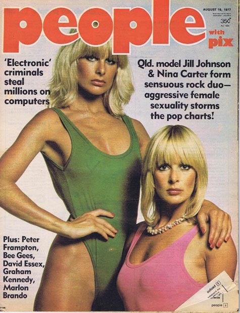 PEOPLE with PIX Australian Magazine Aug 18 1977 Jill Johnson and Nina Carter
