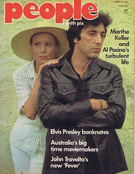 PEOPLE with PIX Australian Magazine Mar 16 1978 Al Pacino and Marthe Keller