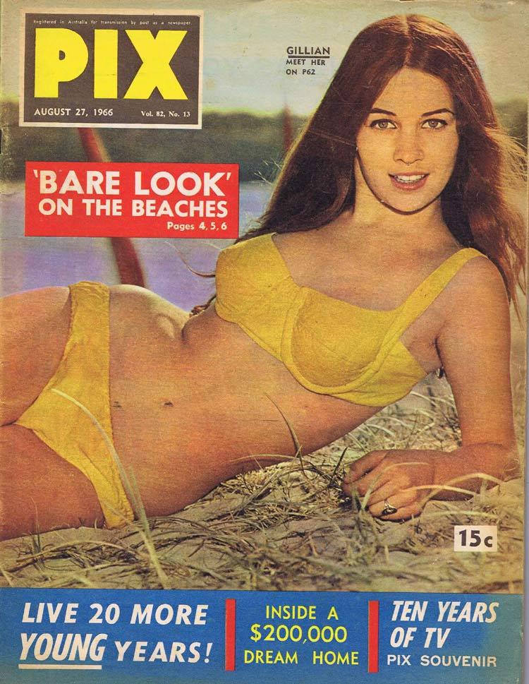 PIX Magazine Aug 27 1966 Bare Look Beach Girls Ten years of TV in Australia