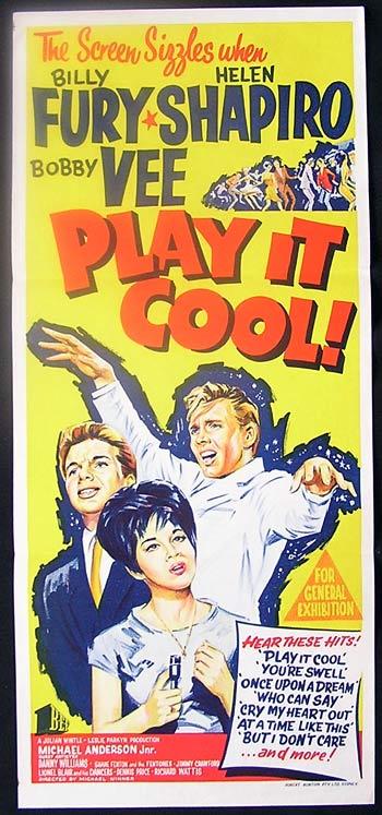 PLAY IT COOL Original daybill movie poster Billy Fury Helen Shapiro