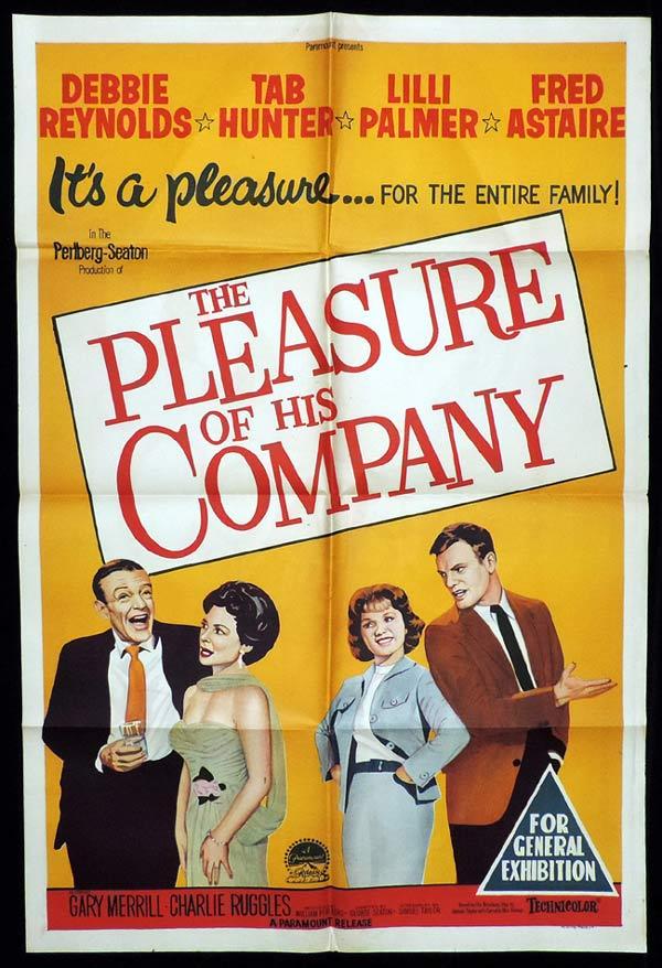 THE PLEASURE OF HIS COMPANY One Sheet Movie Poster Fred Astaire