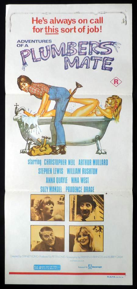 ADVENTURES OF A PLUMBER’S MATE Daybill Movie poster Frankie Howerd British Comedy