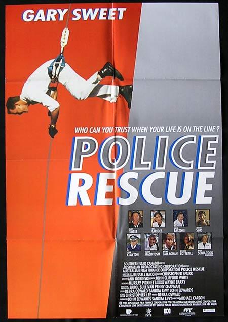 POLICE RESCUE 1994 Gary Sweet Rare One Sheet poster
