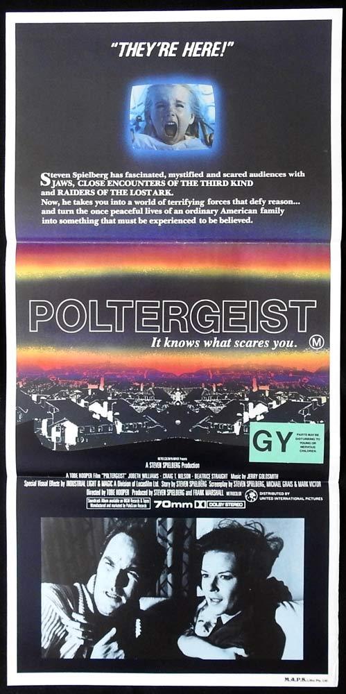 POLTERGEIST Original Daybill movie poster Tobe Hooper Craig T. Nelson