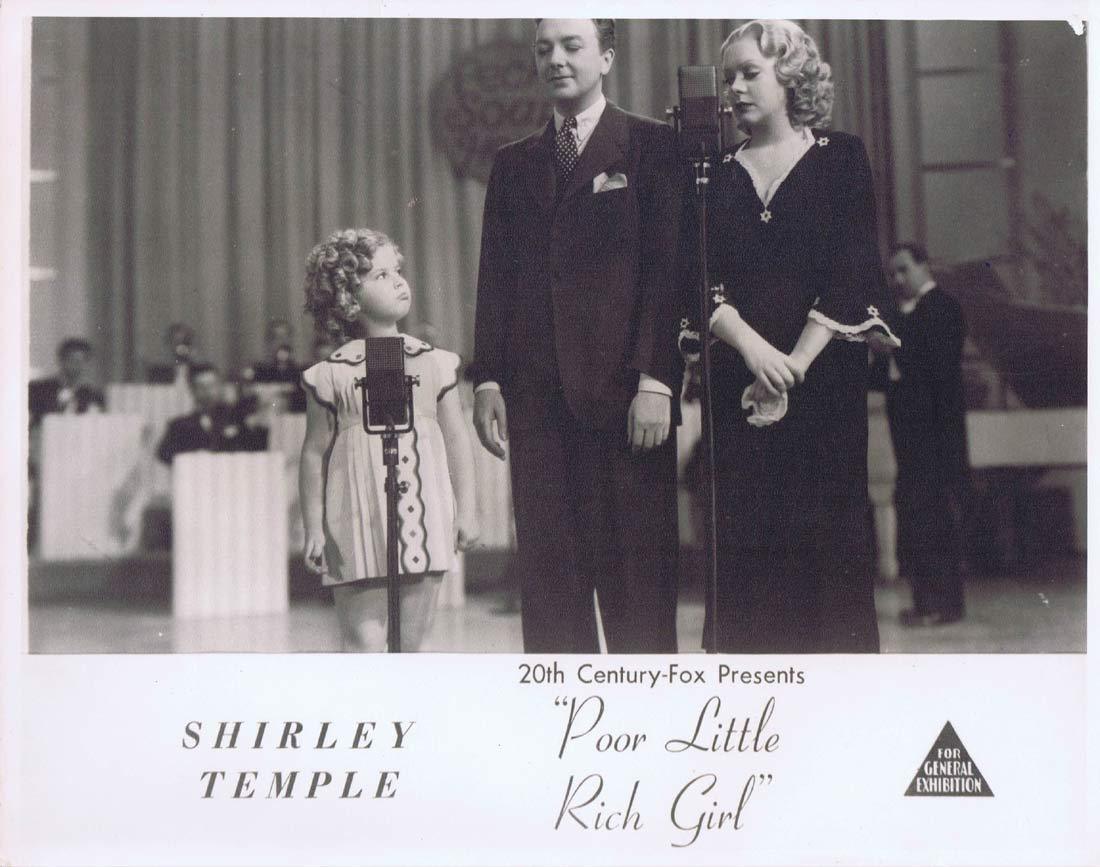 POOR LITTLE RICH GIRL Original Australian Lobby Card Shirley Temple1950sr