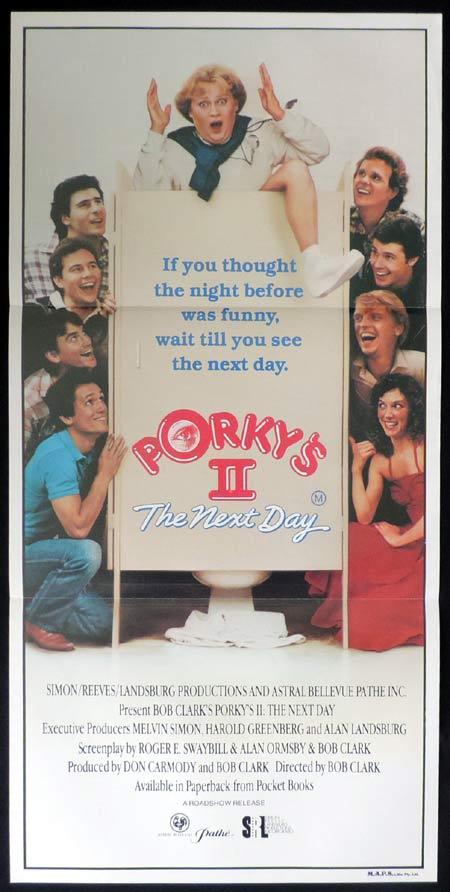 PORKYS 2 THE NEXT DAY Original Daybill Movie Poster Bob Clark