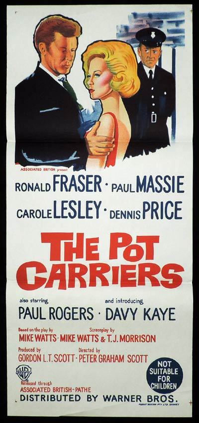 THE POT CARRIERS Daybill Movie poster Ronald Fraser