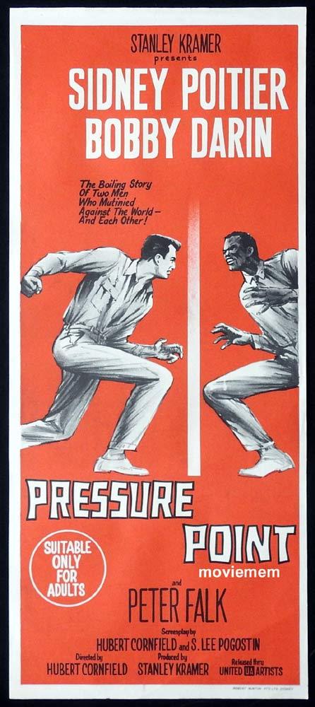 PRESSURE POINT Original Daybill Movie Poster Bobby Darin Sidney Poitier