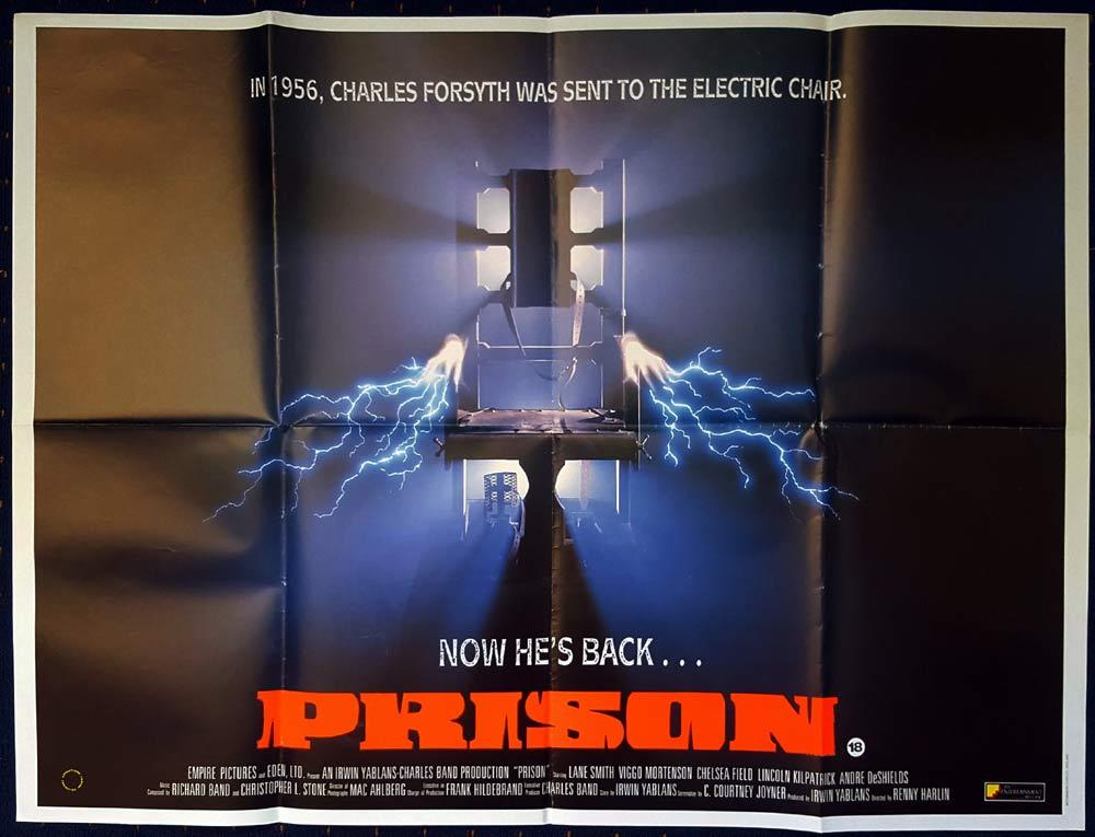 PRISON Original British Quad Movie poster Viggo Mortensen Electric Chair