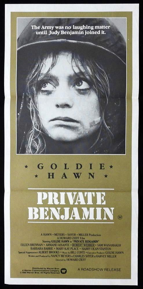 PRIVATE BENJAMIN daybill Movie poster Goldie Hawn Eileen Brennan