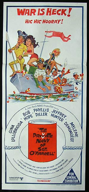 THE PRIVATE NAVY OF SGT O’FARRELL Original Daybill Movie Poster Bob Hope