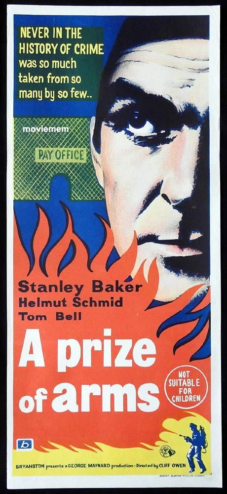 A PRIZE OF ARMS Original Daybill Movie Poster Stanley Baker Tom Bell