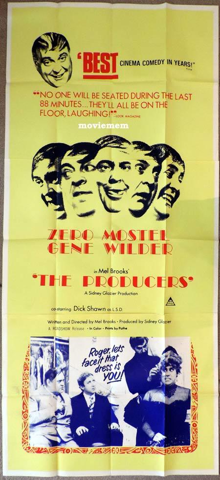 THE PRODUCERS Original 3 Sheet Movie Poster Mel Brooks