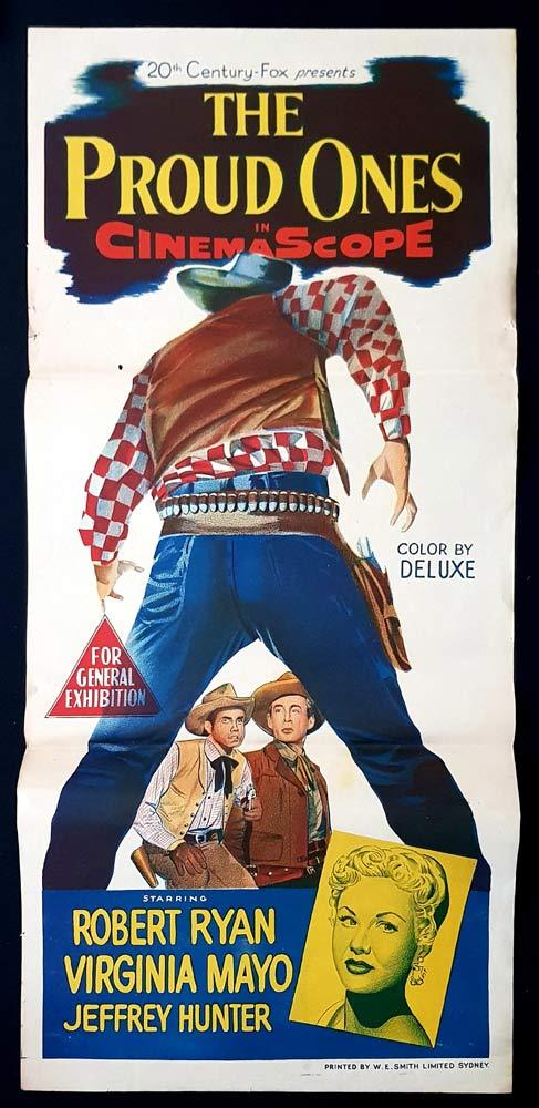 THE PROUD ONES Original Daybill Movie Poster Robert Ryan