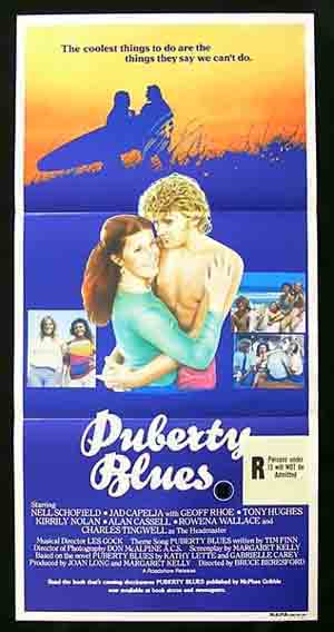 PUBERTY BLUES Australian daybill Movie poster 1981 Surfing Chicks Bruce Beresford