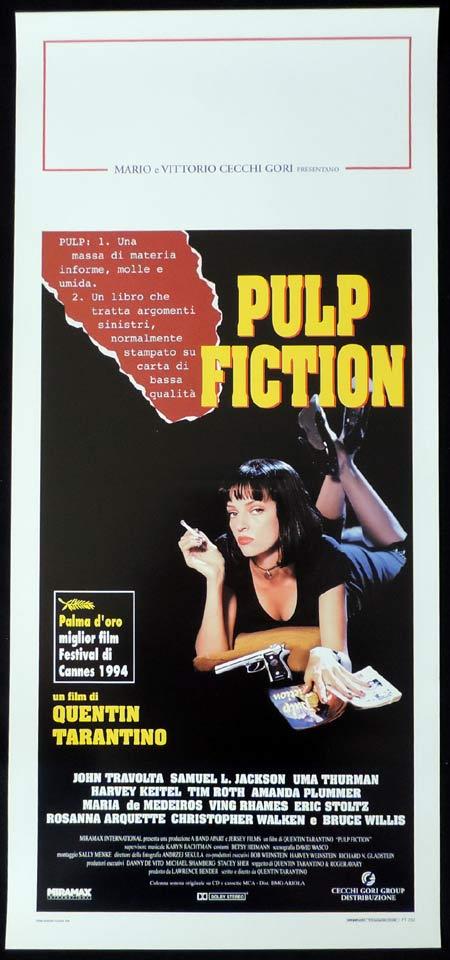 PULP FICTION Italian Locandina Movie Poster Quentin Tarantino