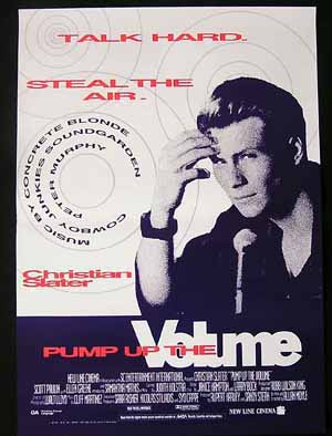 PUMP UP THE VOLUME Christian Slater RARE Original poster
