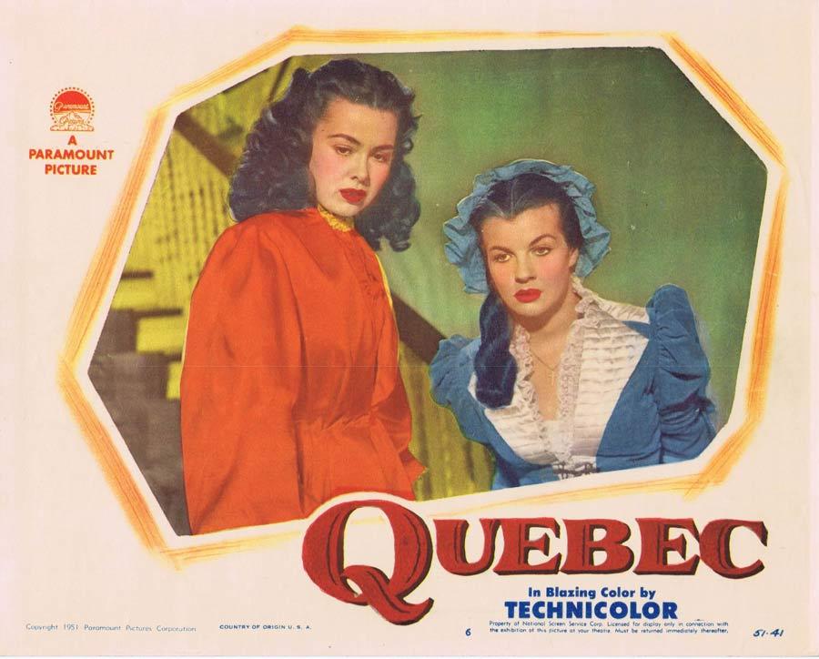 QUEBEC Lobby Card 6 1951 John Drew Barrymore Canada