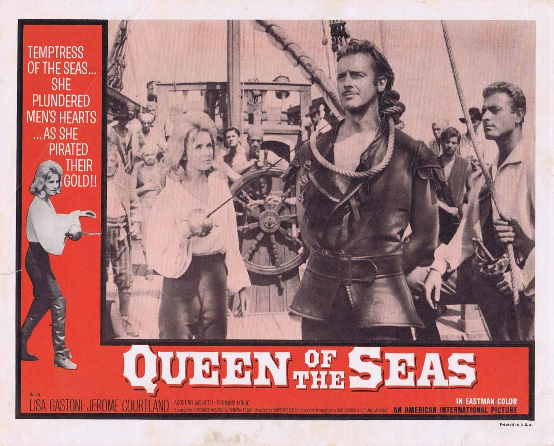 QUEEN OF THE SEAS Lobby Card 2 Lisa Gastoni Jerome Courtland