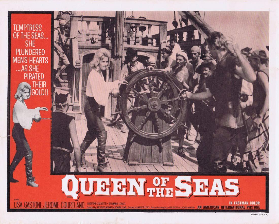 QUEEN OF THE SEAS Lobby Card 4 Lisa Gastoni Jerome Courtland