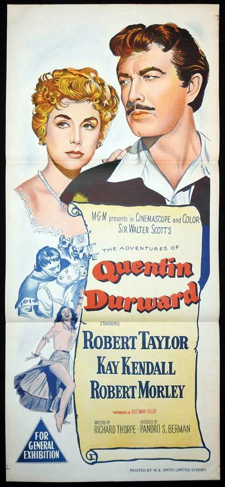 QUENTIN DURWARD Original Daybill Movie Poster Robert Taylor Kay Kendall