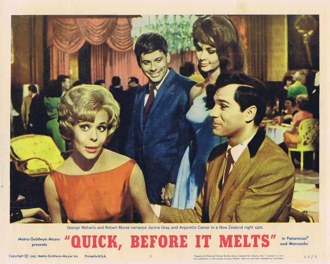 QUICK BEFORE IT MELTS Lobby Card 1 Robert Morse George Maharis Anjanette Comer