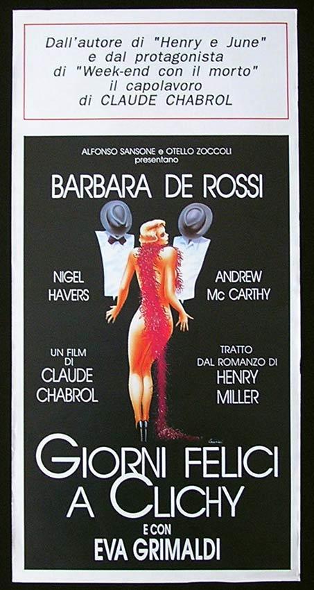 QUIET DAYS IN CLICHY Italian Locandina Movie Poster Claude Chabrol