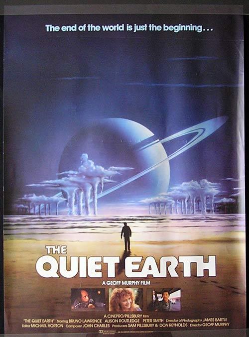QUIET EARTH Movie Poster 1985 Bruno Lawrence New Zealand Cinema 1sht