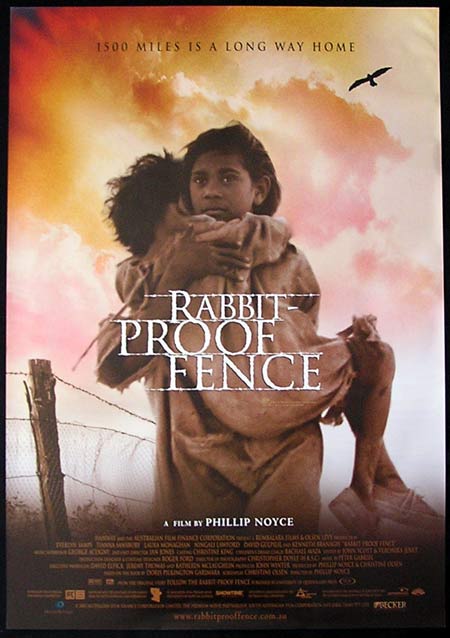 RABBIT PROOF FENCE ’02 Phillip Noyce ORIGINAL 1sht poster