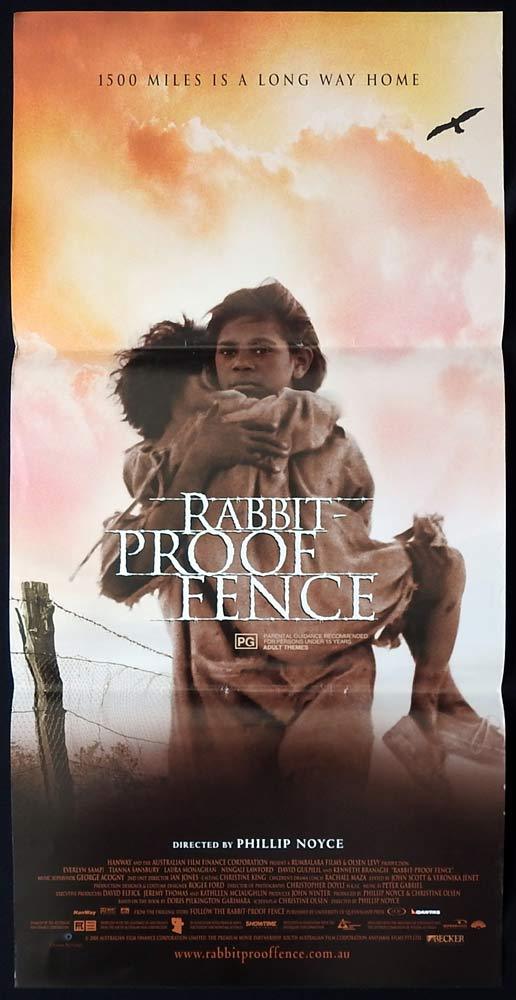 RABBIT PROOF FENCE Rare Australian Daybill Movie poster