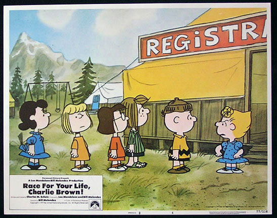 RACE FOR YOUR LIFE CHARLIE BROWN 1977 Lobby Card 4