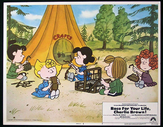 RACE FOR YOUR LIFE CHARLIE BROWN 1977 Lobby Card 7