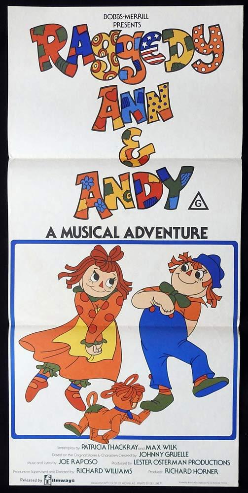RAGGEDY ANN AND ANDY Original Daybill Movie Poster Didi Conn Claire Williams