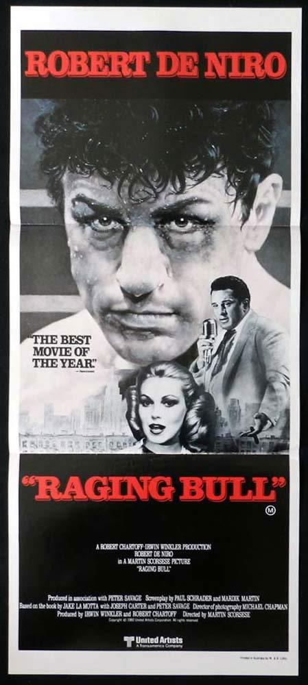 RAGING BULL Original Daybill Movie Poster Robert De Niro Cathy Moriarty