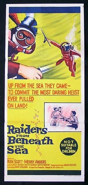 RAIDERS FROM BENEATH THE SEA ’64-Skin Diving poster