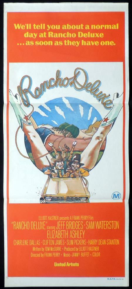 RANCHO DELUXE Original Daybill Movie Poster JEFF BRIDGES Sam Waterston