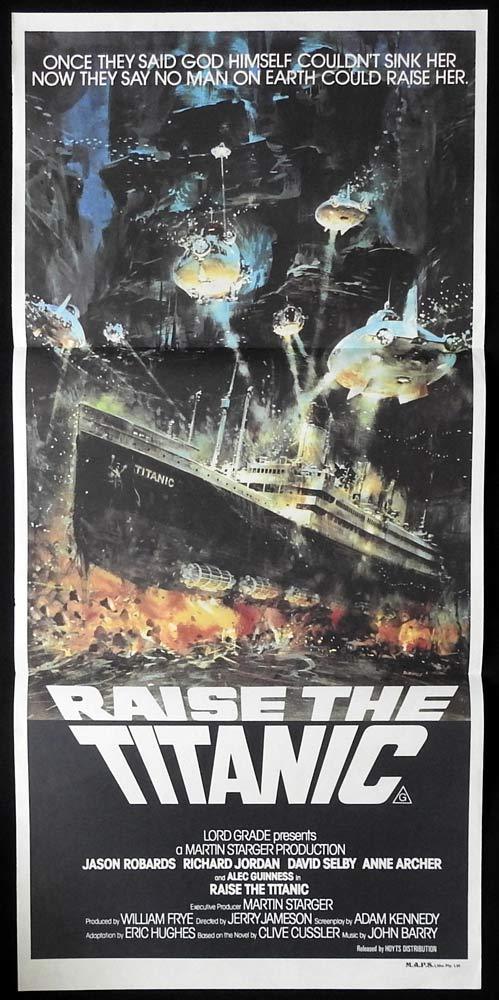 RAISE THE TITANIC Original Daybill Movie Poster Jason Robards Richard Jordan