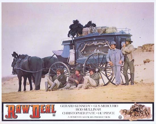 RAW DEAL 1977 Lobby Card 4 Australian Film Gus Mercurio Covered Wagon
