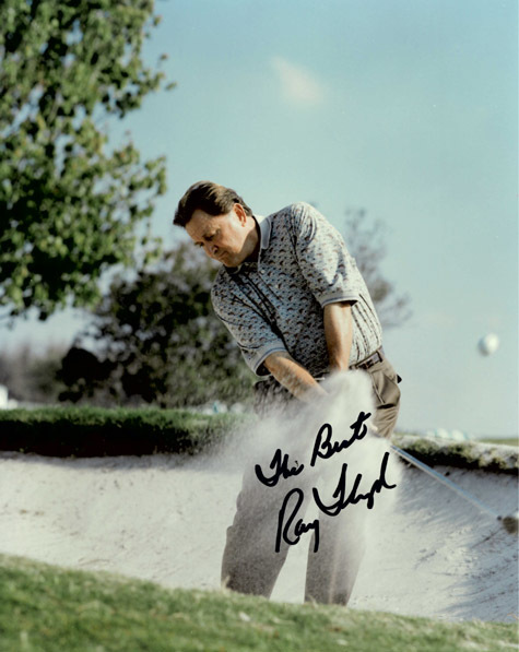 RAYMOND FLOYD Autograph 8 X 10 Photo Golf