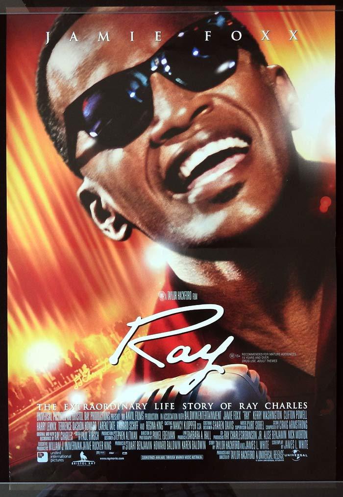 RAY Original daybill Movie Poster RAY CHARLES Jamie Foxx Kerry Washington