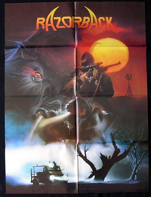RAZORBACK Movie Poster 1984 Russell Mulcahy ADVANCE One sheet Movie Poster