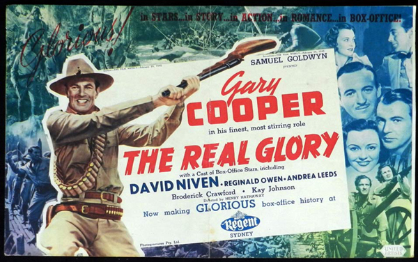 THE REAL GLORY 1940 Gary Cooper VINTAGE Original Movie Trade Ad