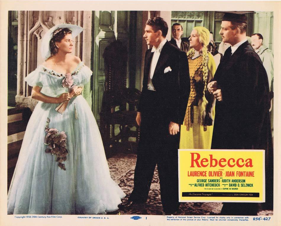 REBECCA Lobby card 1 1956r Alfred Hitchcock Olivier Fontaine