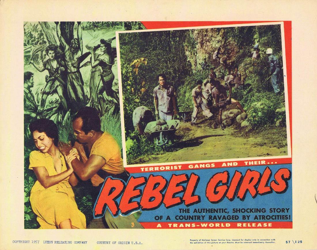 REBEL GIRLS Lobby Card 3 Terrorist Gangs Cuba