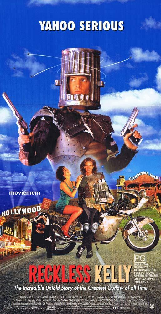 RECKLESS KELLY Original Daybill Movie poster Yahoo Serious Biker