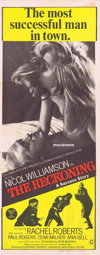 THE RECKONING Daybill Movie poster Nicol Williamson