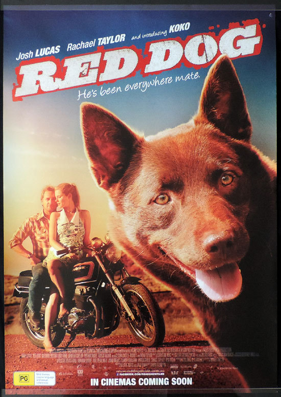 RED DOG Australian Cinema One Sheet Movie poster Josh Lucas Rachael Taylor