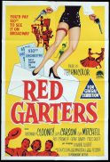 RED GARTERS Original One sheet Movie Poster Jack Carson Rosemary Clooney